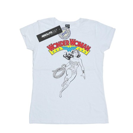 DC Comics Dam/Kvinnor Wonder Woman Lasso Bomull T-shirt L Vit