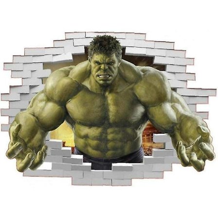 3D Endgame Veggdekor for Barnerom - Utrolig Hulk Veggkunst Vinyl Veggklistremerke Dekal Superhelt Veggklistremerke Spill Veggdekor