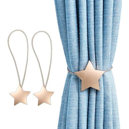 2 kpl metalliset magneettiset verhotangot magneetilla kotiin