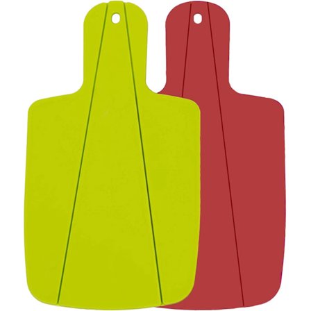 Grön + Röd - Livsmedelsgodkänd hopfällbar skärbräda i polypropen Sui