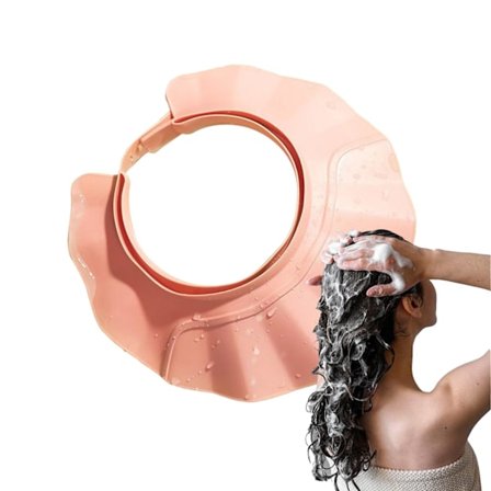 Justerbar anti-sprøjt brusebeskytter til shampoo, brusehætter og hårvask, egnet til babyer, teenagere og voksne.