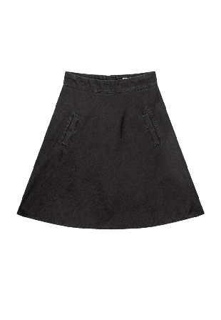 Mads Nørgaard Dyed Denim Stelly Skirt Kjolar Dam Svart 40