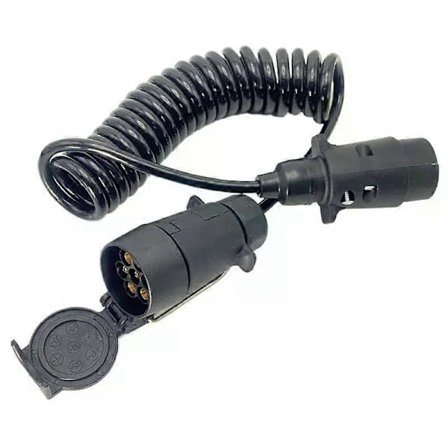 7-polig släpvagn lastbil ljusramp förlängningskabel ledning hane till hona tråd kontakt uttag tråd del kopplingar krets kontakt uttag verktyg