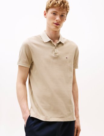 Tommy Hilfiger Garment Dye Reg Polo - Beige - M