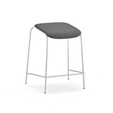 Hocker ATTEND, weiß/anthrazit