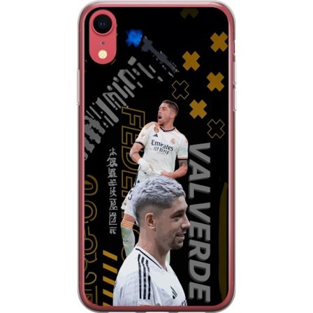 Apple iPhone XR Genomskinligt Skal Federico Valverde Real Madrid Uruguay fotboll mittfältare snabb teknisk flexibel energirik spelare som bidrar öve