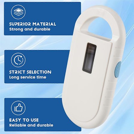 Djur Chip Läsare för Djur RFID Chip Djur ISO Transponder för Djuridentifiering