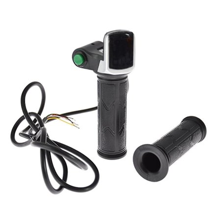 Gummibelagt Gasgreb med Høj Følsomhed, Letlæselig LCD-Strømshow, Gasgreb til Elcykel