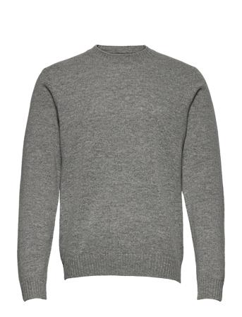 Sylli Crew Neck 132 Neulepaita Pyöreä Kaula-aukko Harmaa Samsøe Samsøe