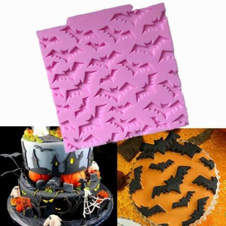 Fladdermus Halloween Silikonform Chokladform Mynta