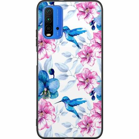 Xiaomi Redmi 9t Svart Skal Blommor