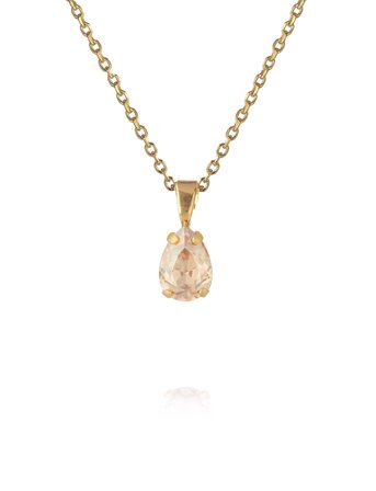 Caroline Svedbom Petite Drop Necklace Gold - Gold - ONE SIZE