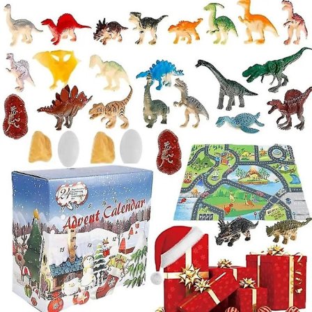 Dinosaur Adventskalender 24 Dager Dinosaur Jul Nedtelling Kalender Leke Dino Leke Julegave For Gutter Jenter 3 År Gammel[HK] A