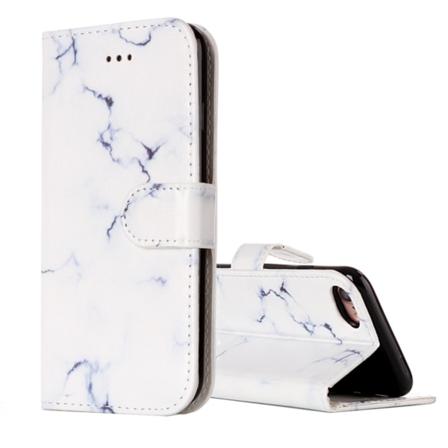 Plånbok Med Marmor-mönster Till Iphone 7/8/se 2020 Vit