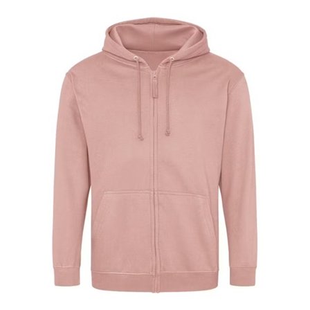 Awdis Herr Full Zip Hoodie XXL Dusty Pink