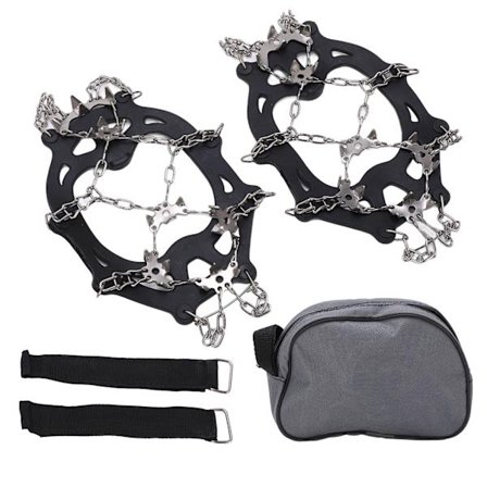 19 Tands Snegleder Isgrib Walk Traction Spikes til Sko Vandreture Bjergbestigning