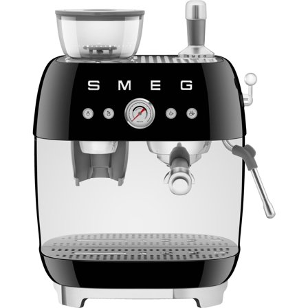 Smeg EGF03 Manuel espressomaskine, sort | KitchenOne