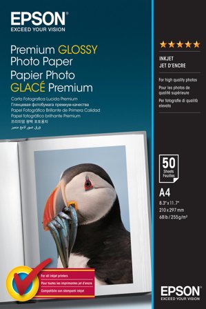 Epson Premium - fotopapir - blank - 50 ark - A4 - 255 g/m²