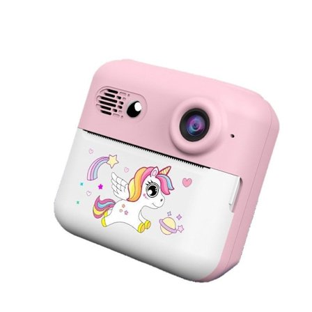 Polaroid-skriver for barn Søt tegneserie Mini fotoskriver Høyoppløselig utskriftskamera (blå)