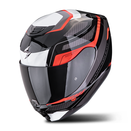 Casque Intégral Scorpion EXO-391 Leo Noir/Rouge L