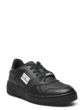 Tjw Retro Basket Mirror Logo Lave Sneakers Svart Tommy Hilfiger*Betinget Tilbud