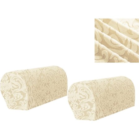 (Khaki) 2 kpl sohvan käsinojan suojukset, tuolin käsinojan suojat venyvät,