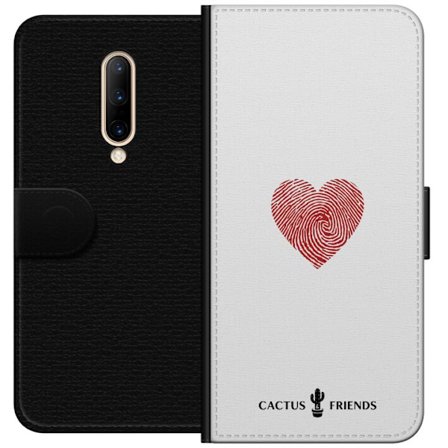 Yhteensopiva Lompakkokotelo OnePlus OnePlus 7 Pro Cactus and Friends - Fingerprint Love