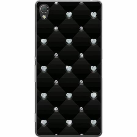 Sony Xperia Z3 Genomskinligt Skal Bling Heart