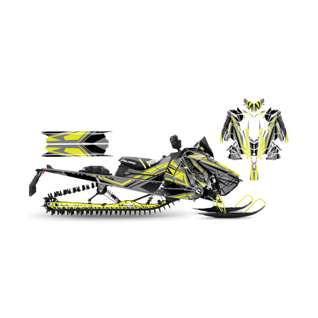 Dekalkit SweTown Skrex Lime - Polaris Axys 800 SKS 146 2018-2020
