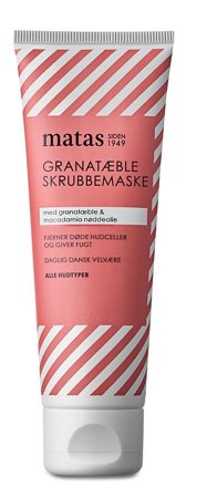 3 for 2 - Matas Striber Granatæble Skrubbemaske til Alle Hudtyper 80 g, Skincare, Renseprodukter, Scrub