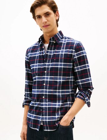 Tommy Hilfiger Brushed Oxford Check Rf Shirt - Multi/patterned - XL