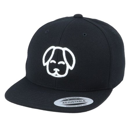Kiddo Cap - Svart snapback Keps - Kids 3D Dog Black Snapback @ Hatstore