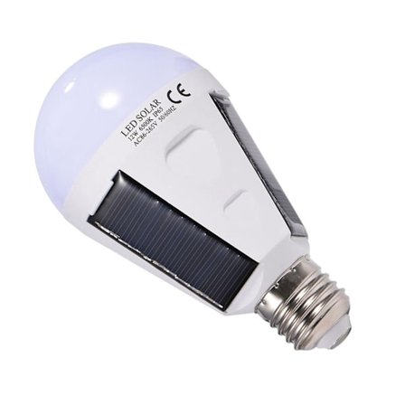 Bærbar Solcelle LED Pære 12W - Vandafvisende Indendørs/Udendørs Vandreture Camping Nødlampe