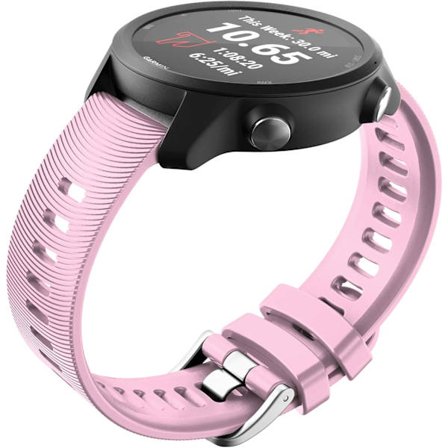 Rem for Garmin Vivomove HR / Vivoactive 3 / Vivoactive 3 Music / Forerunner 245/645 Music, 20mm Premium Silikon QuickFit-reimer, Flere farger (P