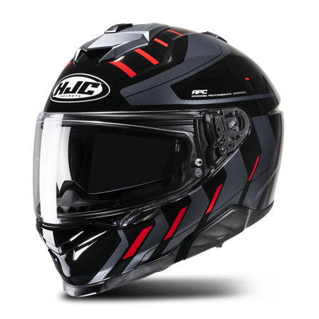 Integralhelm HJC i71 Simo Schwarz/Grau/Rot L
