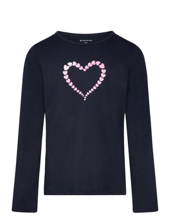 Printed Longsleeve Navy Tom Tailor