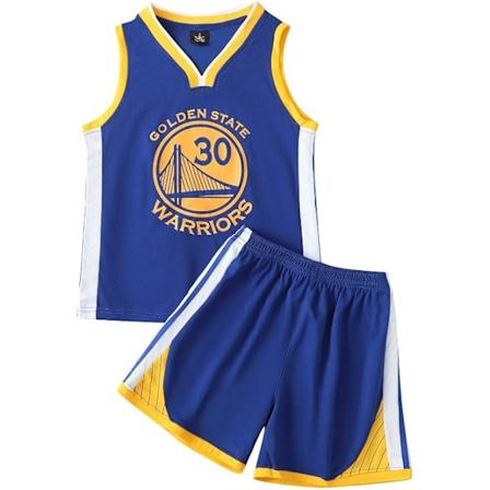 NBA Golden State Warriors Stephen Curry #30 Koripallopaita Sininen cm v 140