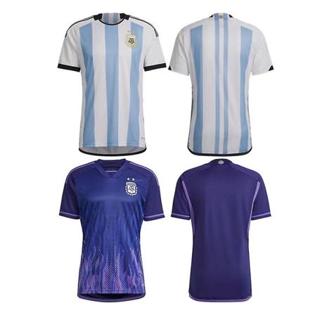 World Cup Argentina Team Jersey jalkapallo T-paita aikuisten poikien L purple