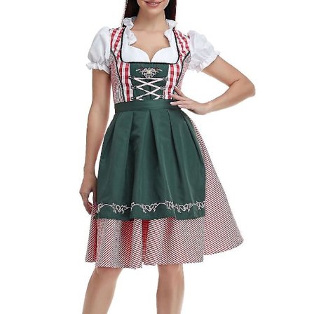 Naisten Oktoberfestin asu Aikuisen Dirndl Saksan perinteinen Baijerin olutfestivaali Fraulein Cosplay palvelijattaren mekkoasu -a