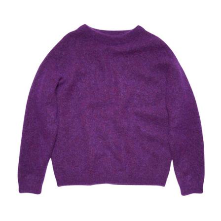 Acne Studios, Round-neck Knitwear Paars, Dames, Maat:S