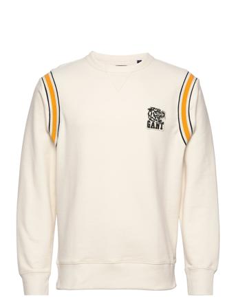 D2. Tiger Badge C-Neck Sweat Cream GANT