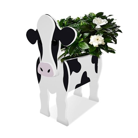 Sød Haveblomst Pot Ko Hund Plantepot PVC Hjem Decor