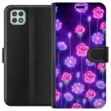 Yhteensopiva Lompakkokotelo Samsung Galaxy A22 5G Bloom Reverie Electric Petals