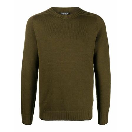 Dondup Round-neck Strik Grøn, Herre Strik, Størrelse: XL