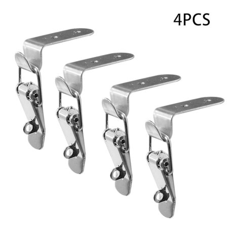 4 kpl 90 astetta ankansuu solki koukku lukko ruostumatonta terästä jousikuormitteinen veto vipu salpa kiinnike hopea Hasp salpa salpa lukko