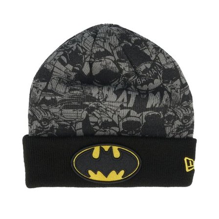 New Era - Multi cuff Beanie - Kids DC Batman Black/Grey Cuff @ Hatstore