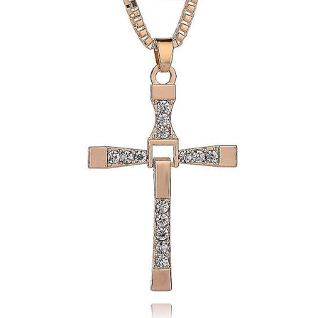 Fast & Furious Dominic Toretto Kors Halskjede gull