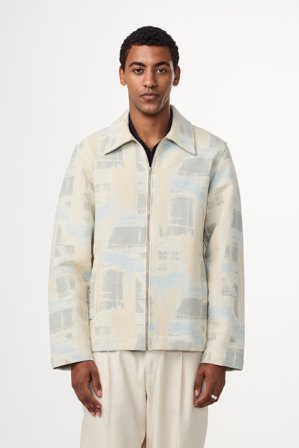 NN.07 Ivan 5241 Jacket Male Blue Organic Cotton