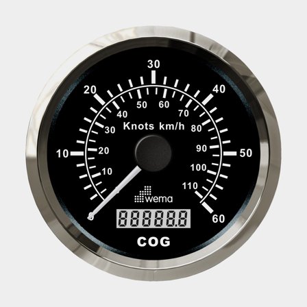 GPS-logg 60 knop svart Silverline