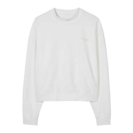 Marc O'Polo Cropped sweatshirt Hvid, Dame Sweatshirts